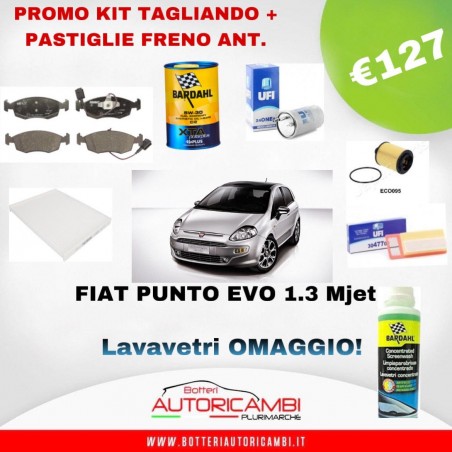 Kit tagliando + Pastiglie freno Anteriori Fiat Punto Evo 1.3Mjet