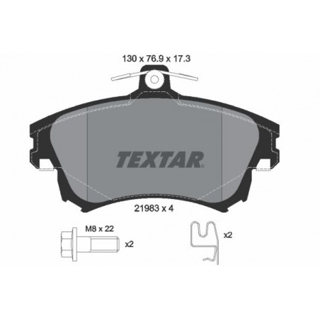 Kit pastiglie freno VOLVO S40 I,V40,MITSUBISHI CARISMA,COLT CZC VI,NISSAN TERRANO II,SMART FORFOUR 1.1-2.7D 05.95-06.12*