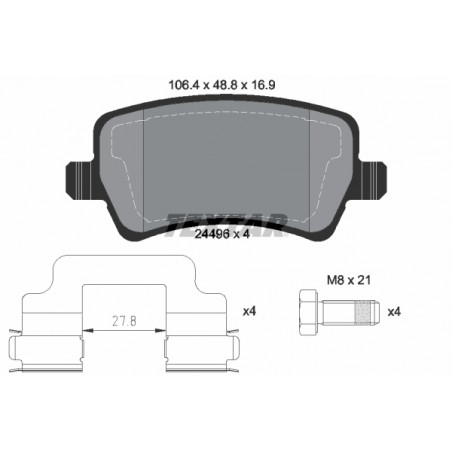 Kit pastiglie freno VOLVO S60 II,S80 II,V60 I,II,V70 II,III,XC60 I,XC70 I,II, FORD GALAXY II, MONDEO IV,V, S-MAX 1.5-4.4 01.01-*