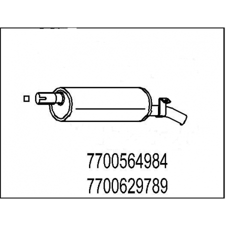 Marmitta Renault R 5 - 82994