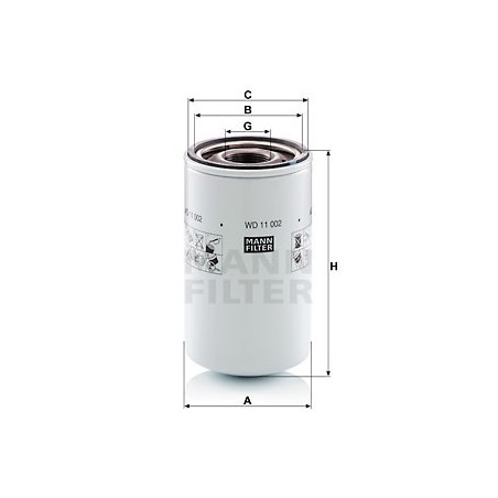 Filtro olio idraulico - WD11002