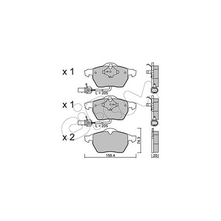 Pastiglie freno Ant. Audi - Seat - Skoda - VW