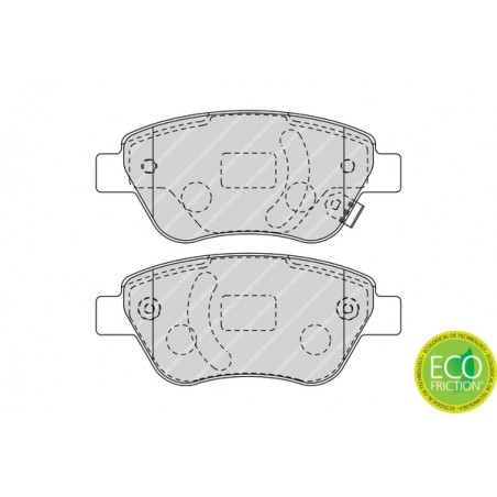 Pastiglie freno OPEL CORSA D 1.0-1.4LPG 07.06-08.14