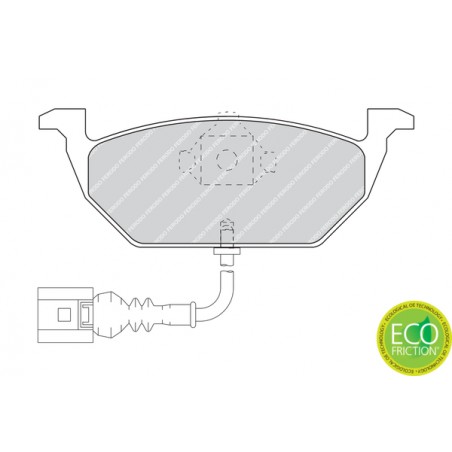 Pastiglie freno AUDI A2, A3, SEAT ALTEA, ALTEA XL, CORDOBA, LEON, TOLEDO II, III, SKODA FABIA I, II, OCTAVIA I, II