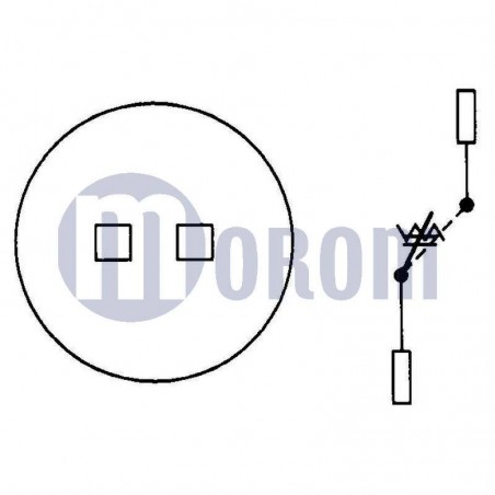 Pulsante avviamento cromato