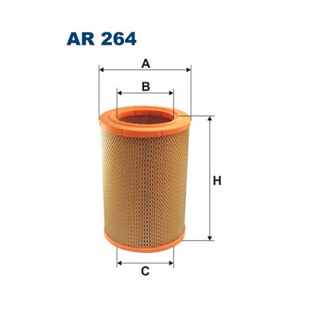 Filtro aria IVECO DAILY I, DAILY II, ALFA ROMEO AR 8 2.4D/2.5D 01.85-08.98