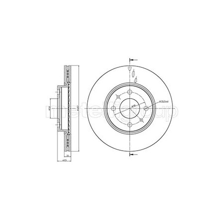Disco freno ALFA 145,146,155, FIAT BARCHETTA, BRAVA/O I, DOBLO, MAREA, PALIO, PUNTO, STRADA, TEMPRA, TIPO, DEDRA, DELTA II*