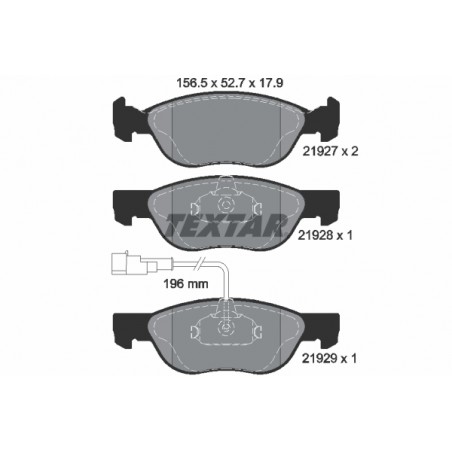 Kit pastiglie freno, ALFA ROMEO 145, 146, FIAT BARCHETTA, BRAVA/OI, MAREA, PUNTO, LANCIA DEDRA, DELTA II 1.2-2.0 09.89-03.12