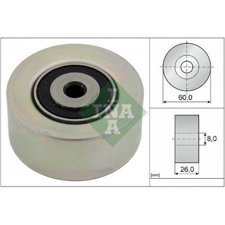 Rullo tenditore, Cinghia Poly-V CITROEN BERLINGO,C2, C3 I, JUMPY, XSARA, FIAT SCUDO, PEUGEOT 206,306,307,EXPERT, PARTNER*