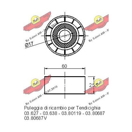 Galoppino, Cinghia Poly-V VOLVO S60 II,S80 II,V60 I,V70 III,XC60 I, CITROEN BERLINGO,DACIA DUSTER,LOGAN,SANDERO, FORD GALAXY II*