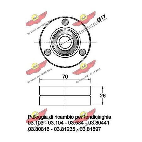 Cuscinetto poly - V