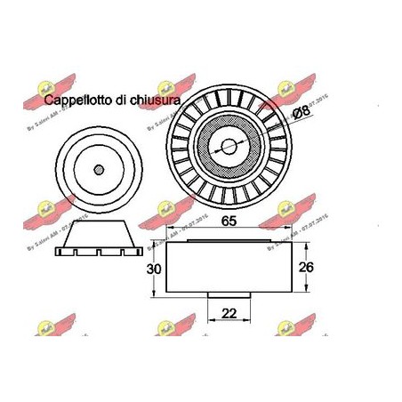 Galoppino Poly-V AUDI A3, SEAT CORDOBA, IBIZA II, INCA, LEON, TOLEDO II,SKODA OCTAVIA I, VW BORA I, CADDY II, III