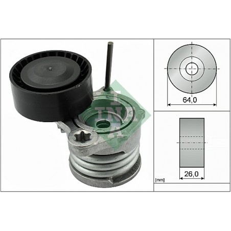 Braccio tenditore Poly-V BMW 1 (E87), 3 (E90,E91,E92,E93), HONDA CIVIC VI 1.4/2.0D/3.0D 11.95-12.13*