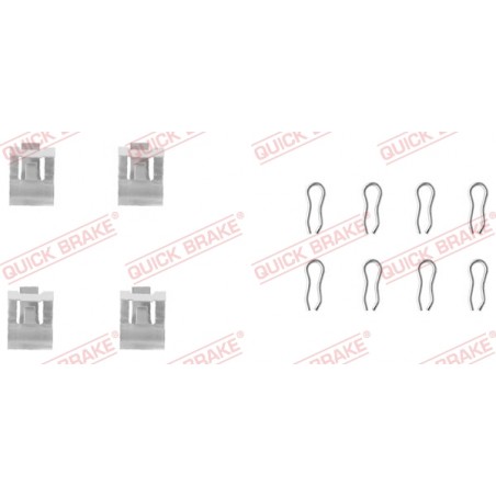 Kit accessori, Pastiglia freno BARTH RITMO, ALFA ROMEO 33, FIAT CROMA, FIORINO, PANDA, REGATA, RITMO, UNO