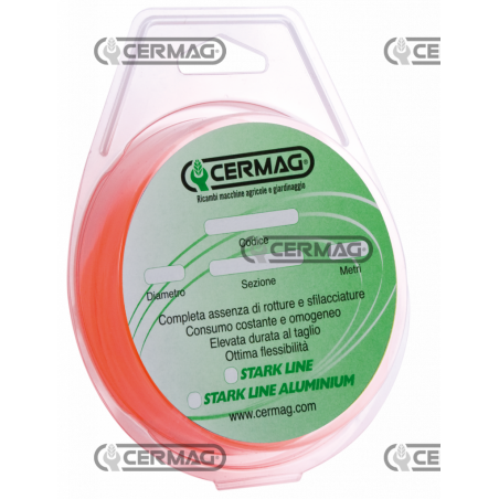 Filo nylon quadrato 3 mm lunghezza 11M