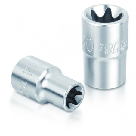 Prese e accessori E-TORX 1/2", E20, socket type: short, length 38mm