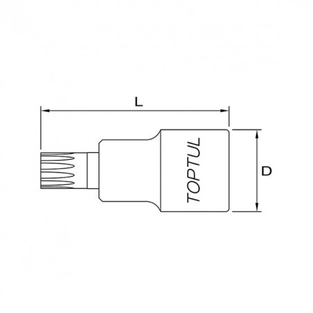 Prese e accessori XZN 1/2" M14, socket type: short, length 55mm