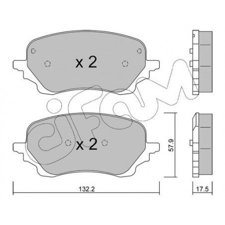 Kit pastiglie freno FORD PUMA 1.0-1.5D 09.19-