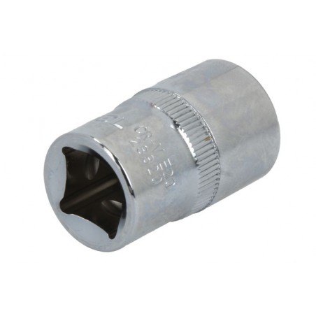 Chiave a bussola 1/2" (12,5 mm) E-TORX, 1 pcs, socket TORX/E-TORX size: E20, length 38mm